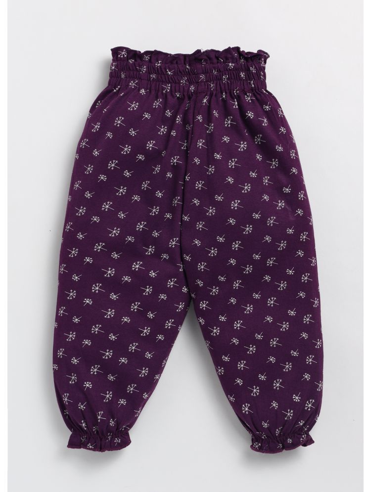     			CUTOPIES Purple Cotton Boys Trackpant ( Pack of 1 )