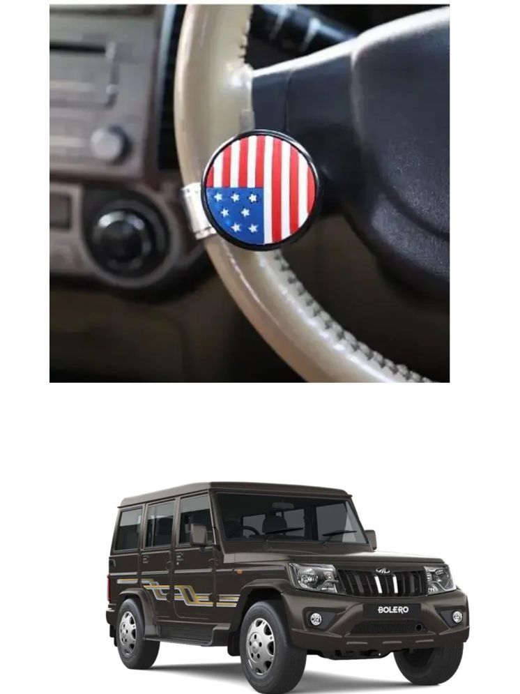     			Car USA Flag Knob (Pack Of 1) For Mahindra Bolero