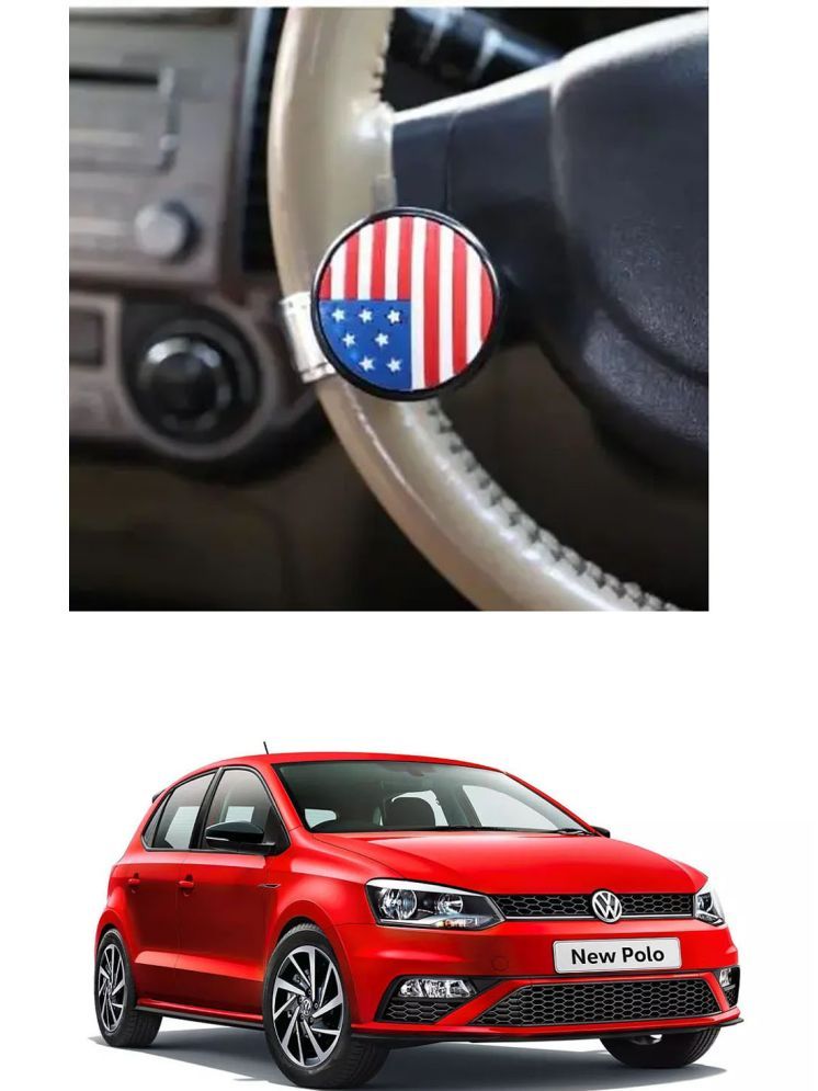     			Car USA Flag Knob (Pack Of 1) For Volkswagen Polo