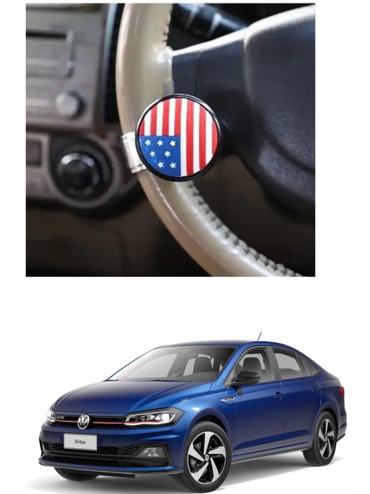     			Car USA Flag Knob (Pack Of 1) For Volkswagen Virtus