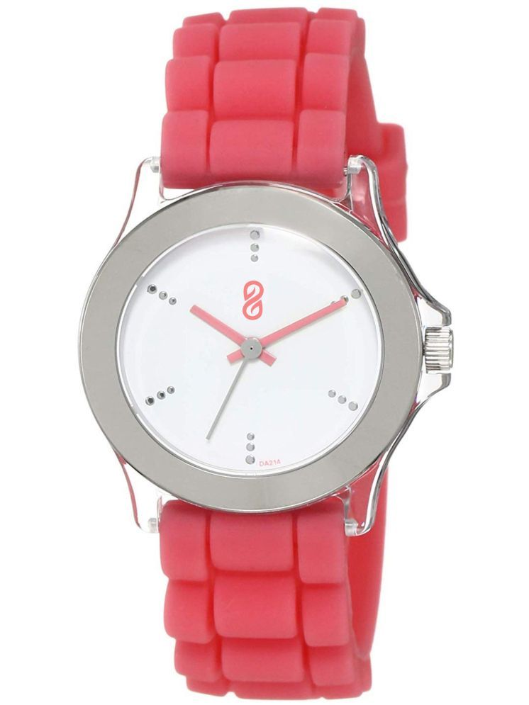     			DIGITRACK Pink Silicon Analog Womens Watch