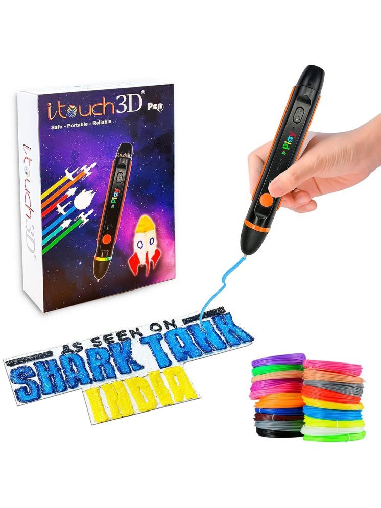     			ITouch play 3D Pen for 3D Drawing Art and Crafts Modeling Professionals and Education  Model With 20in1 PLA Filament 10 Meter Each