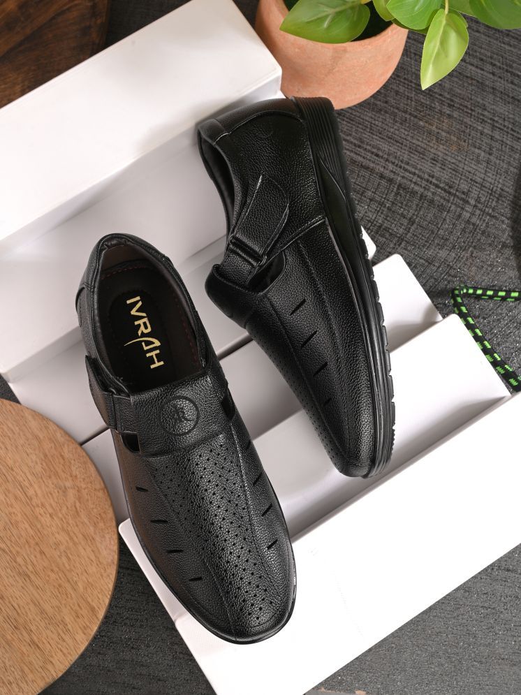     			IVRAH Black Men's Daily Slipper