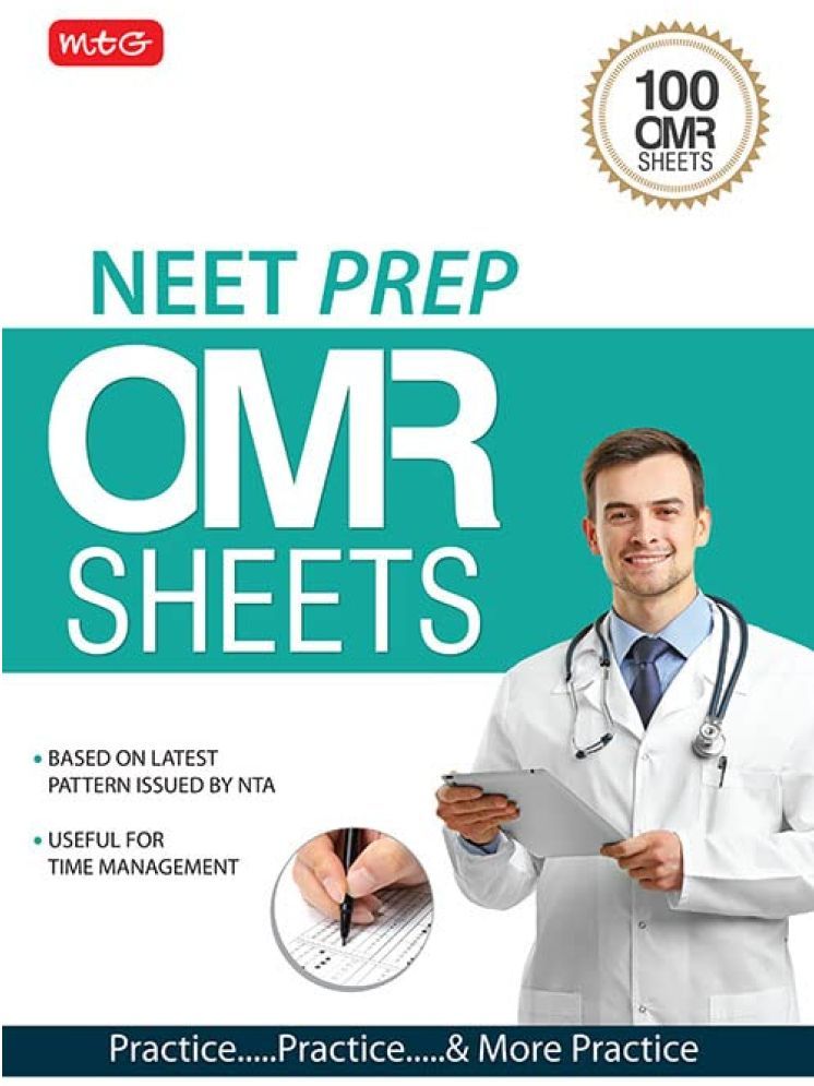     			MTG NEET OMR Sheets For Practice and Time Management - 100 OMR Sheets to Attempt Question upto 200 MCQ's | NEET Exam Latest Pattern 2025