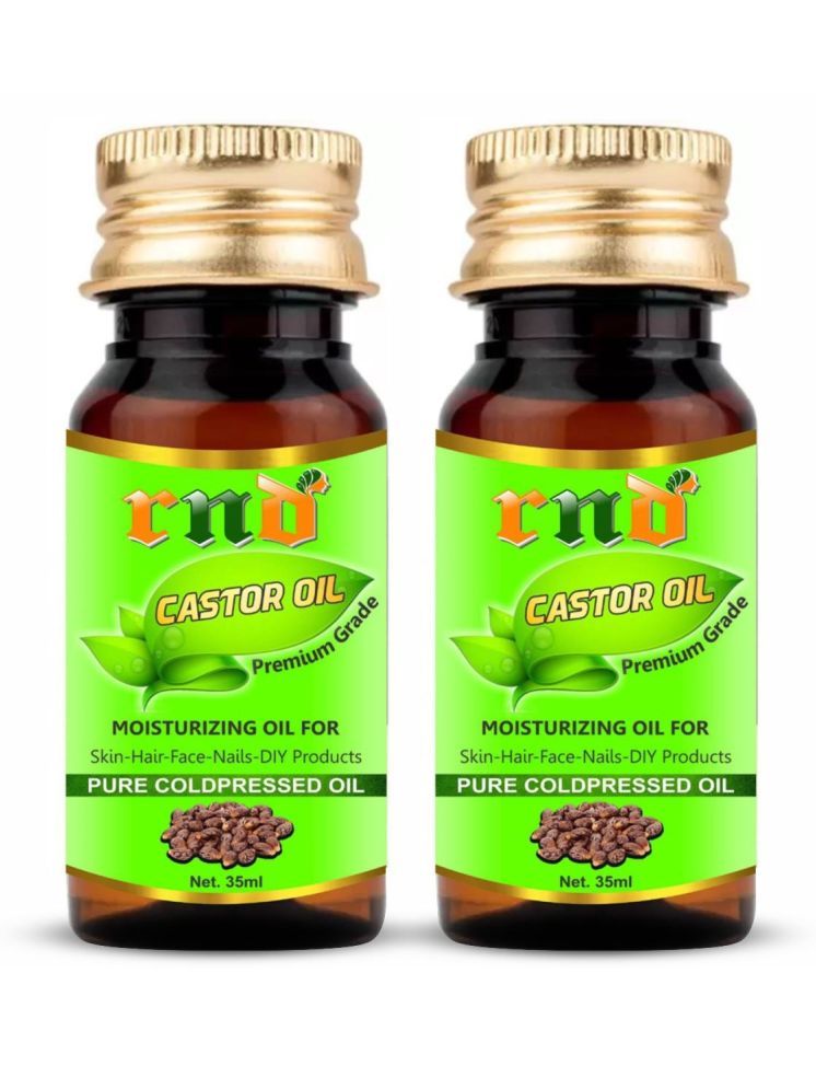     			Castor Oil For Hair Growth 100% Natural Used For Skin, Nails & Hair Oil (35 ml) Hair Oil - Pack of 2