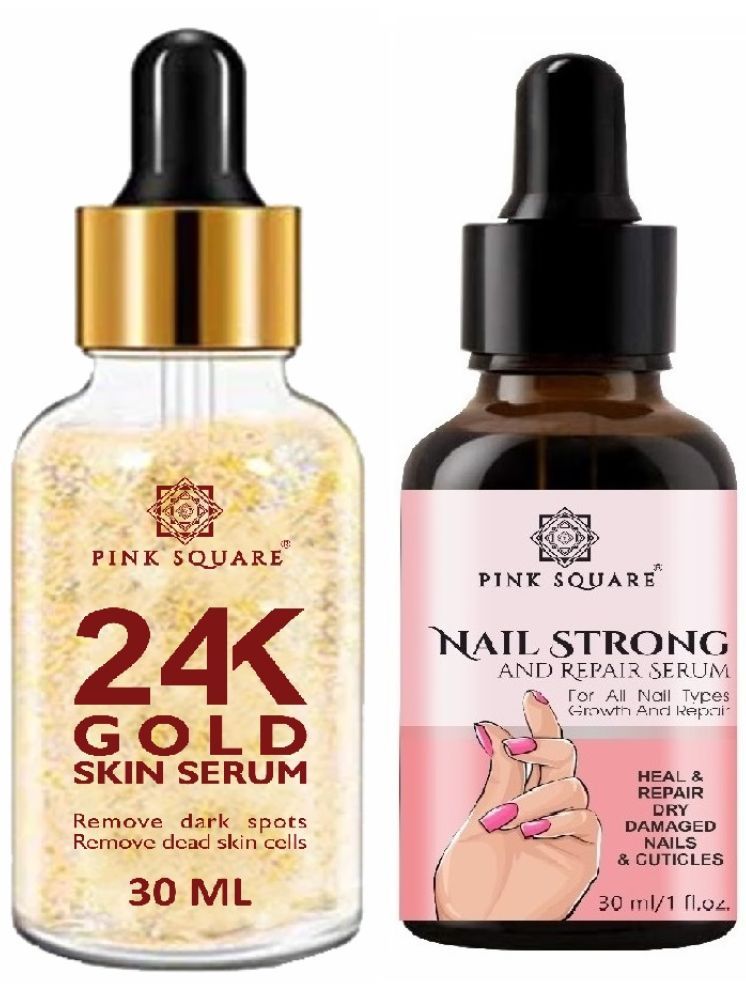     			24K Gold Face Serum & Nail Strong Serum for Men/Women (Each,30ml) Combo of 2