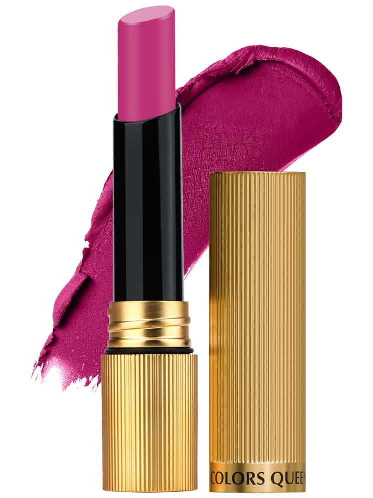     			Colors Queen Hold Up Full Day Non-Transfer Matte Lipstick 4g, Magenta (Shade - 110)