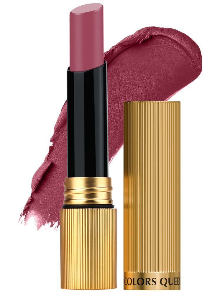     			Colors Queen Hold Up Full Day Non-Transfer Matte Lipstick 4g, Rose Wood (Shade - 122)