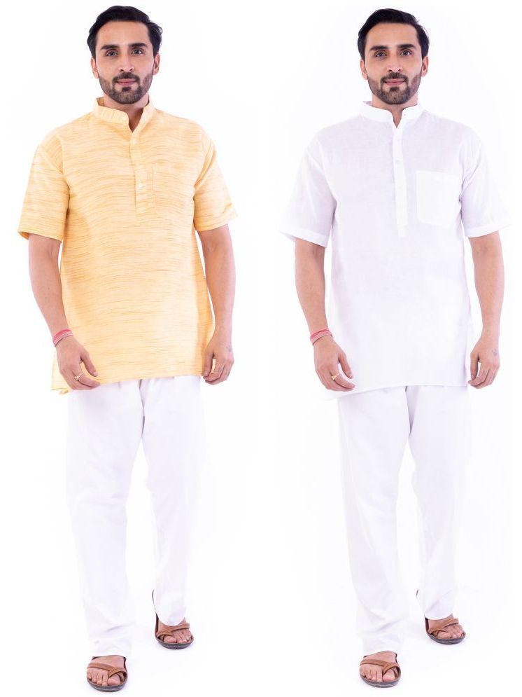     			DESHBANDU DBK Multi Cotton Men's Regular Kurta ( Pack of 2 )