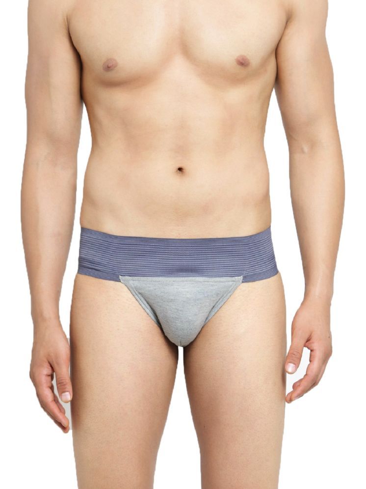     			IC4 Grey Gym Supporter Cotton Blend Men's Briefs ( Pack of 1 )