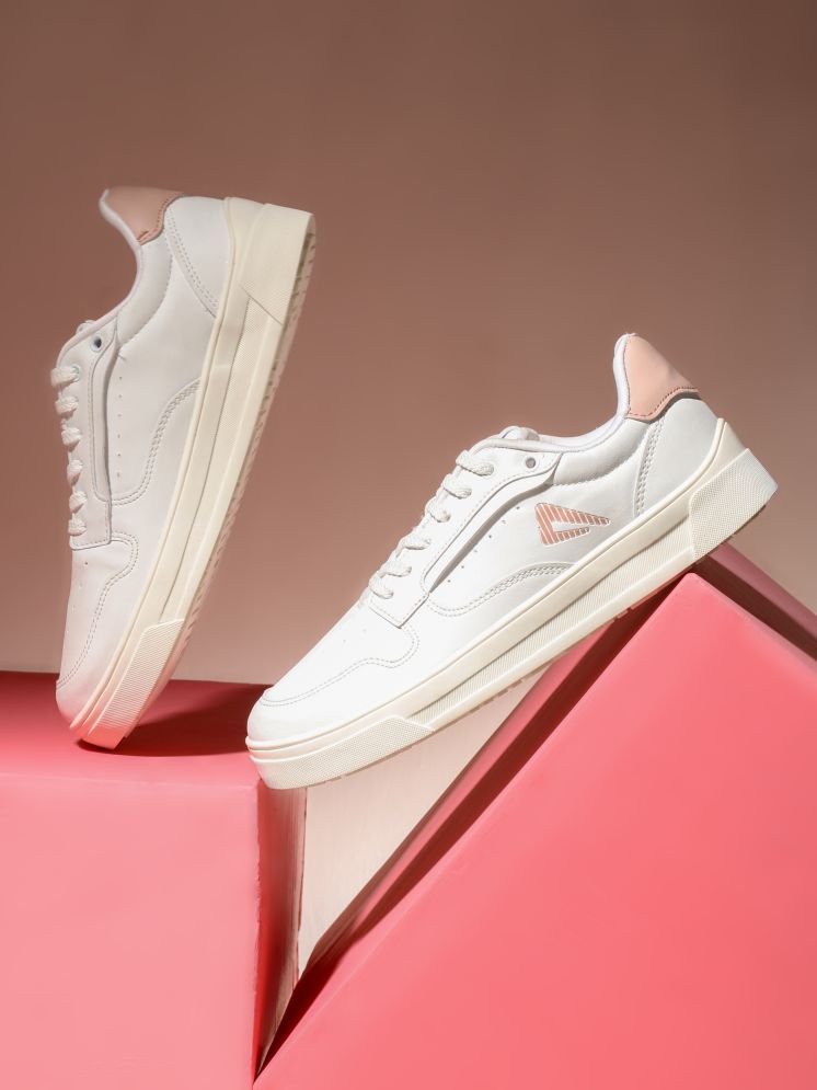     			Impakto Off White Women's Sneakers