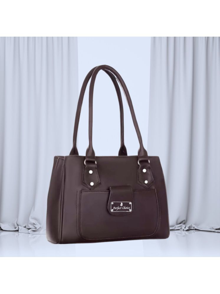     			Perfect Choice Brown PU Shoulder Bag