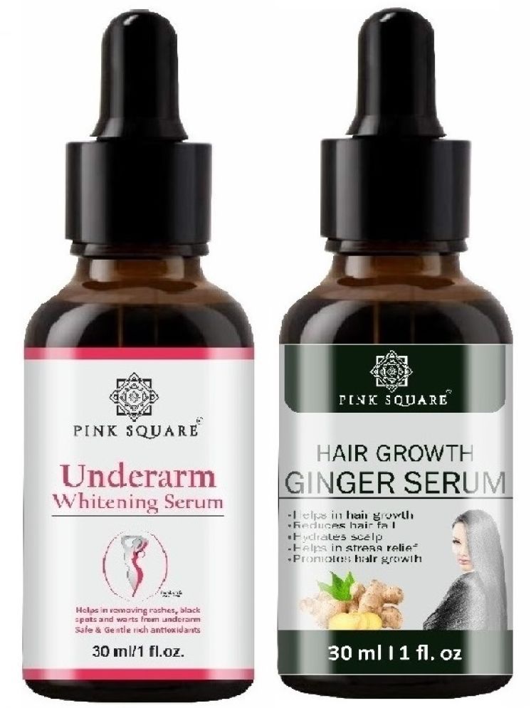     			Underarm Whitening Serum & Hair Growth Ginger Serum for Men/Women (Each,30ml) Combo of 2