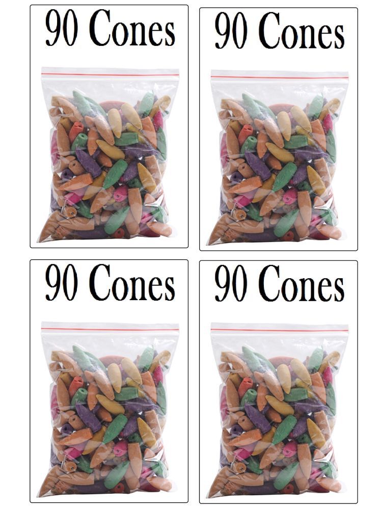     			ALLINONE Dhoop,Incense Dhoop Cone Natural 90 Pieces ( Pack of 4 )