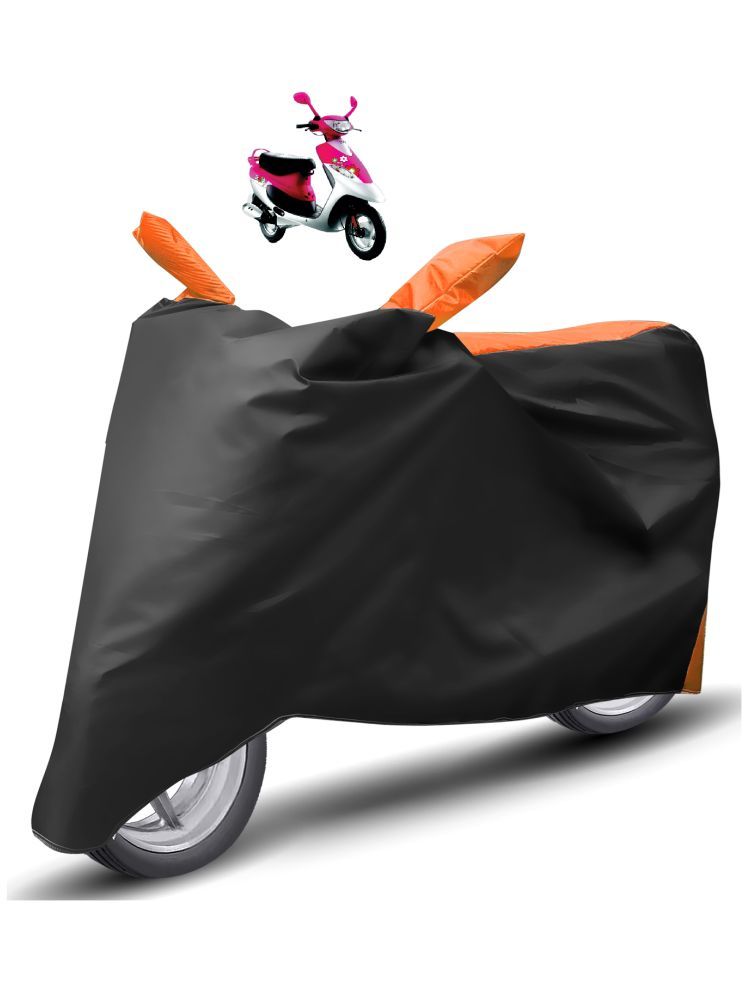     			Auto Hub Bike Body Cover for TVS Scooty Pep + ( Pack of 1 ) , Orange