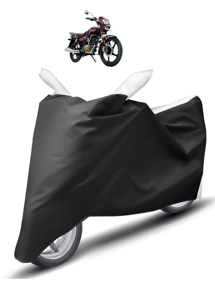     			Auto Hub Bike Body Cover for TVS All Bike Models ( Pack of 1 ) , White