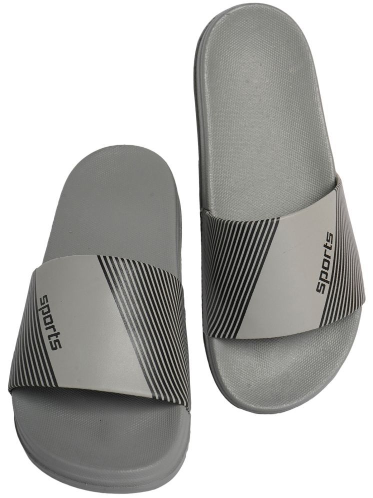     			CLOSHO Grey Men's Slide Flip Flop