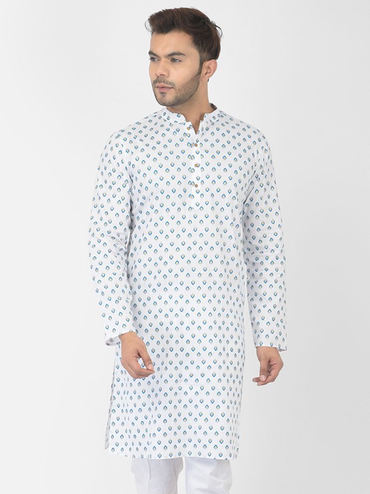     			Deyann Blue Cotton Men's Regular Kurta ( Pack of 1 )