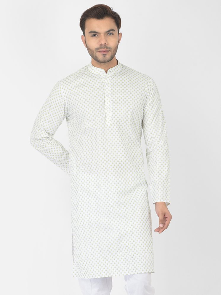     			Deyann Olive Cotton Men's Regular Kurta ( Pack of 1 )