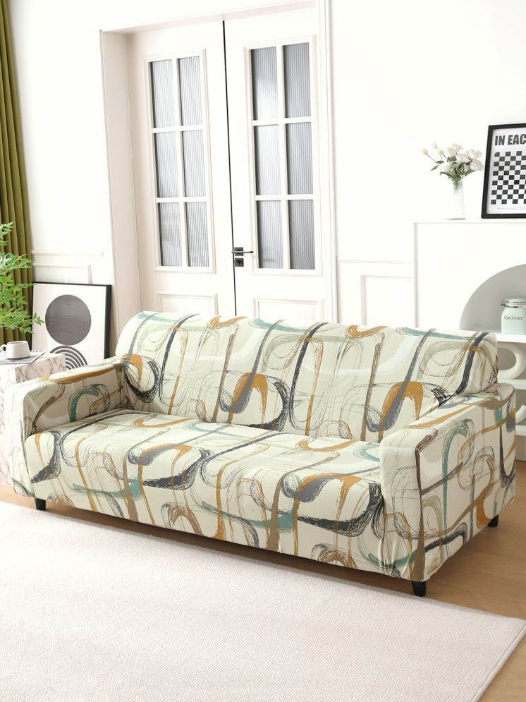     			HOKIPO 4 Seater Polyester Sofa Cover ( Pack of 1 )