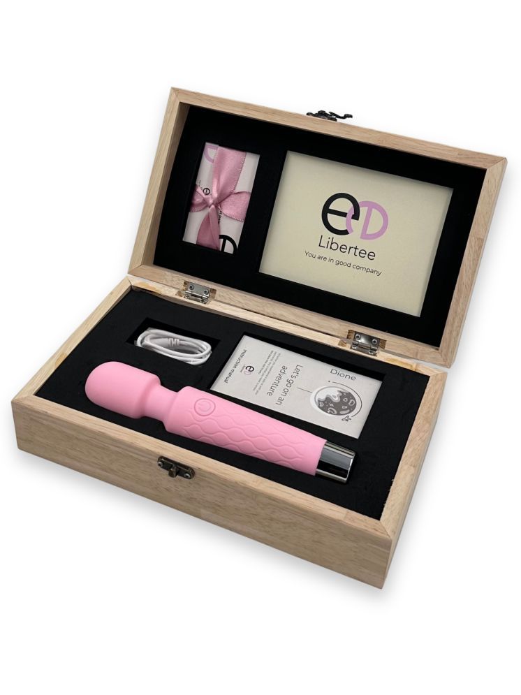     			Libertee Dione Premium Personal Body Vibrating Machine / Flexible / Rechargeable Massager (Rose)