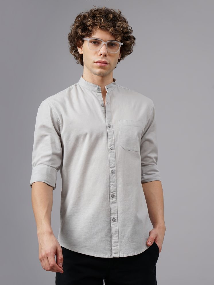     			Paul Street Linen Slim Fit Solids Full Sleeves Men's Casual Shirt - Grey ( Pack of 1 )