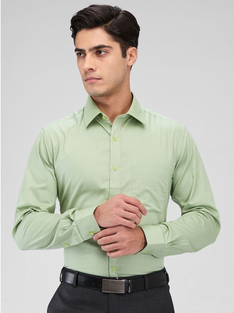     			Raymond Cotton Slim Fit Full Sleeves Men's Formal Shirt - Green ( Pack of 1 )