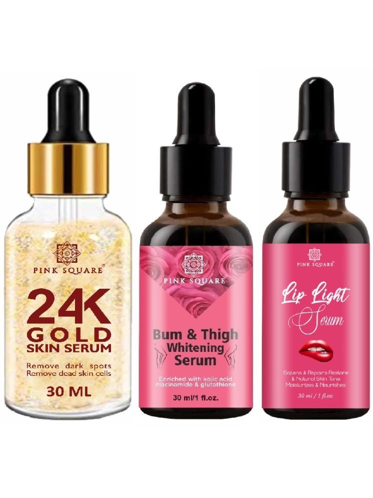     			24K Gold Facial Serum, Bum and Thigh Whitening Serum & Lip Light Serum (Each,30ml) Combo of 3