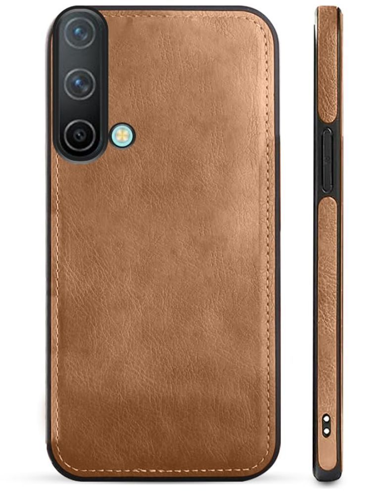     			Maggzoo Plain Cases Compatible For Leather Oneplus nord ce 5g ( Pack of 1 )