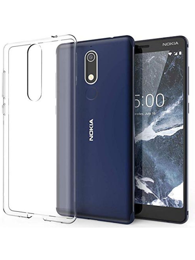     			Maggzoo Plain Cases Compatible For Silicon Nokia 5.1 ( Pack of 1 )