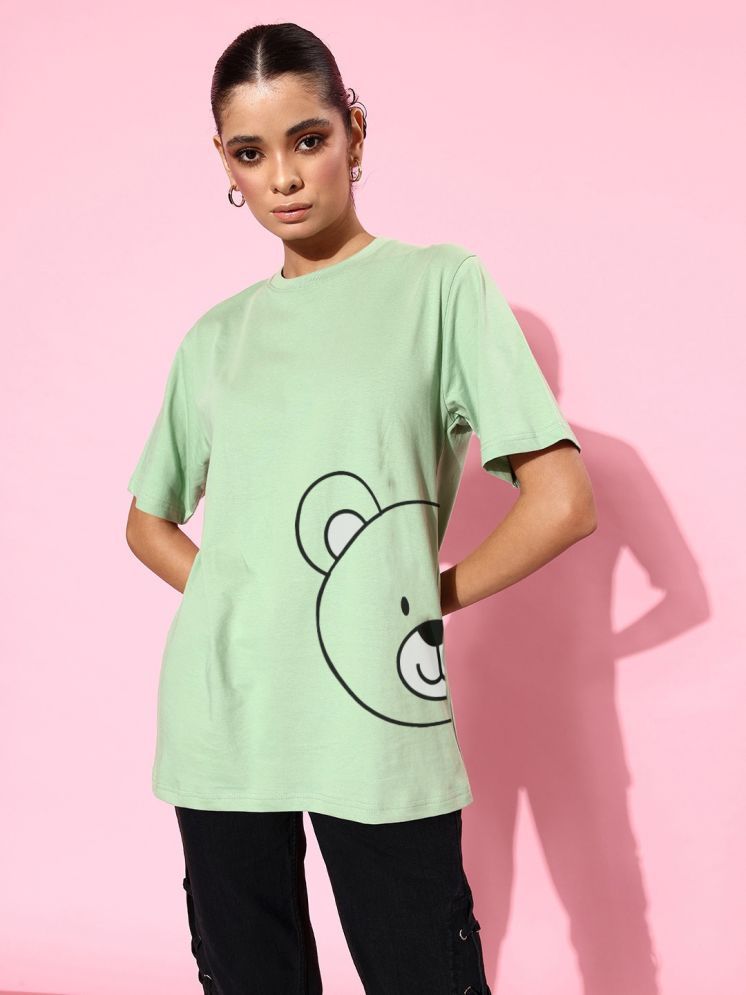     			PP Kurtis Mint Green Cotton Women's T-Shirt ( Pack of 1 )