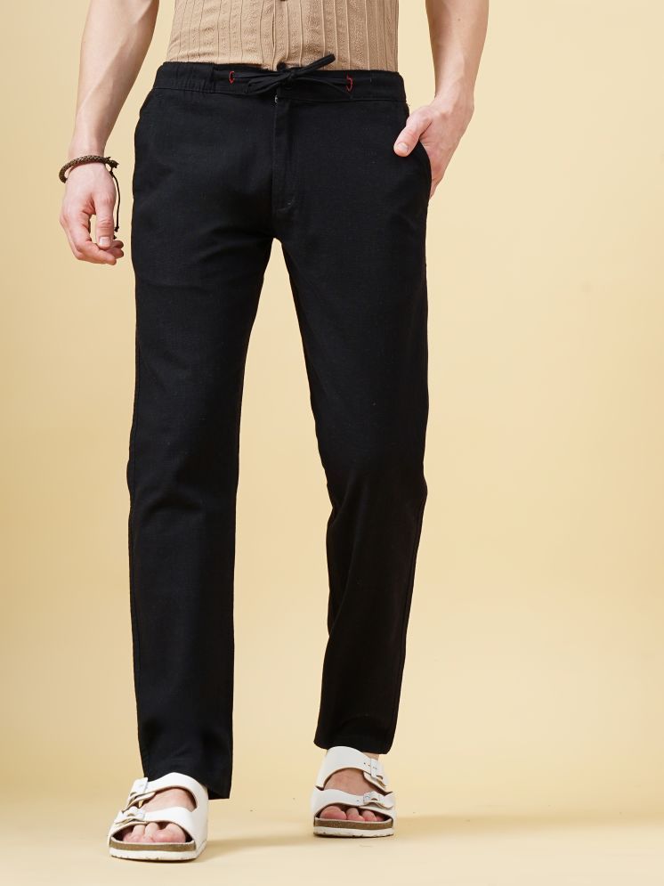     			Paul Street Slim Flat Men's Chinos - Black ( Pack of 1 )