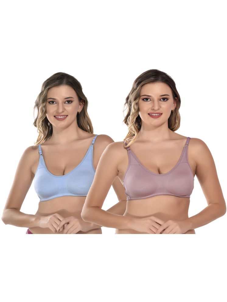     			Viral Girl Pink Cotton Non Padded Women's T-Shirt Bra ( Pack of 2 )