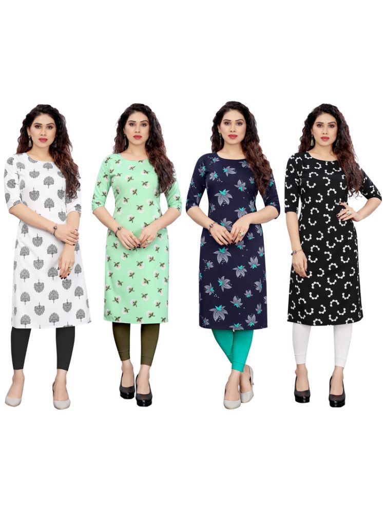     			KETAKI FASHION Crepe Printed Straight Women's Kurti - Multicolor2 ( Pack of 4 )