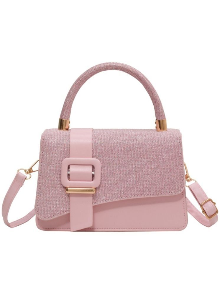     			Santorini Pink PU Sling Bag