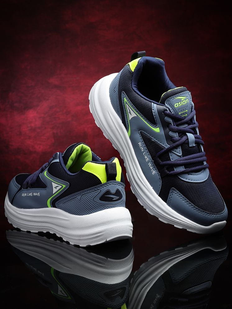     			ASIAN Navy Men's Sports Running Shoes