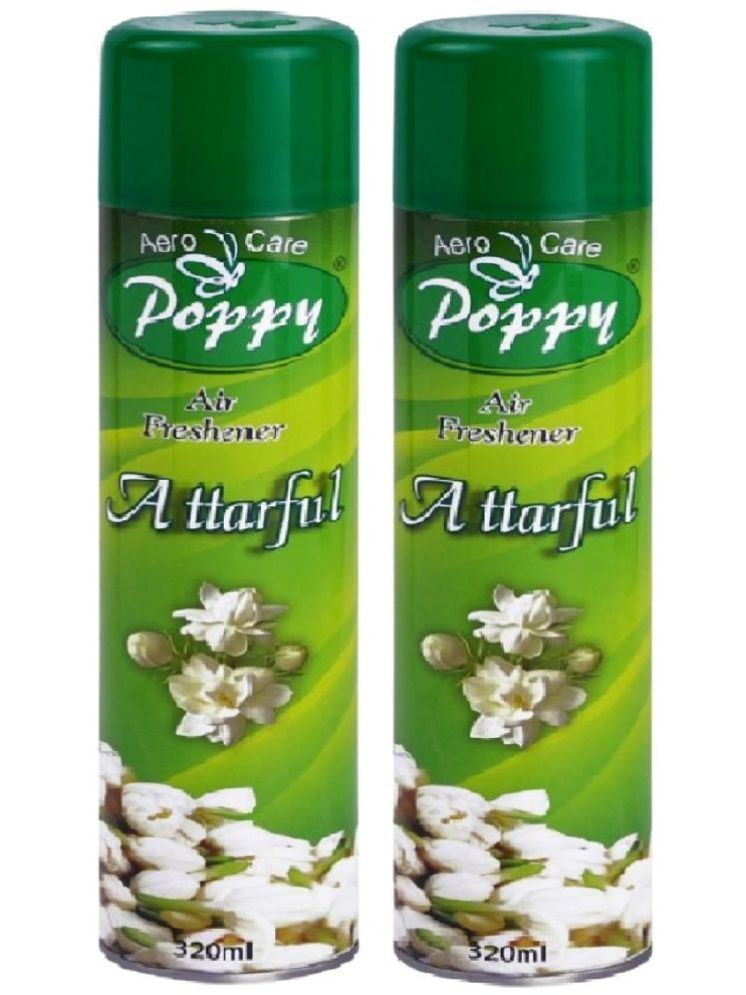     			Aero Care Poppy Attarful Air Freshener Room Fragrant Spray A Wave of Freshness 320 ml (Pack of 2)