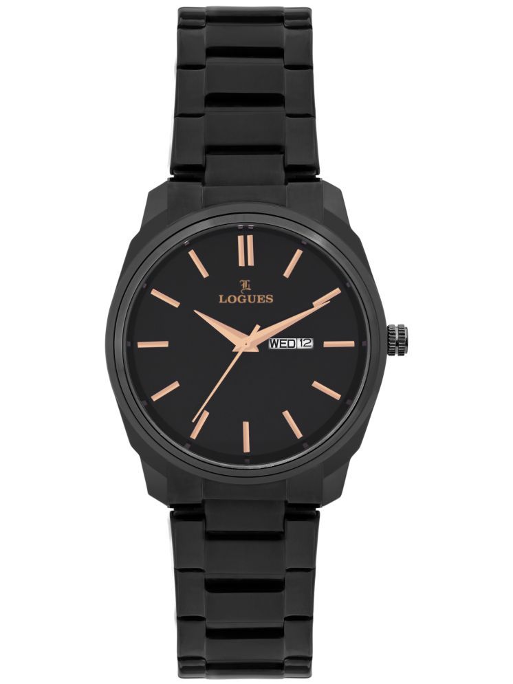     			LOGUES WATCHES Analog Black Dial Men'S Watch | G E 455 Nmd-03 | 3 ATM Water Resistant