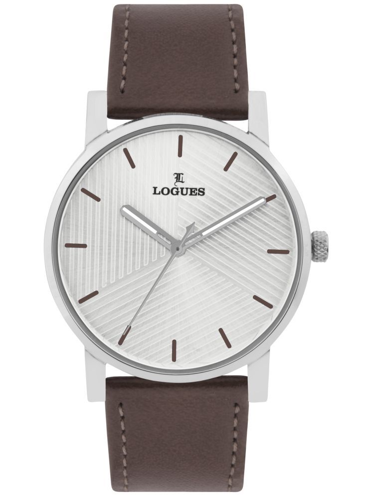     			LOGUES WATCHES Analog Silver Dial Men'S Watch | G E 856 Sl-02 | 3 ATM Water Resistant