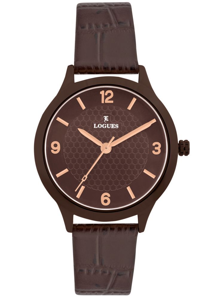     			LOGUES WATCHES Analog Brown Dial Women'S Watch | L E 683 Cl-05 | 3 ATM Water Resistant