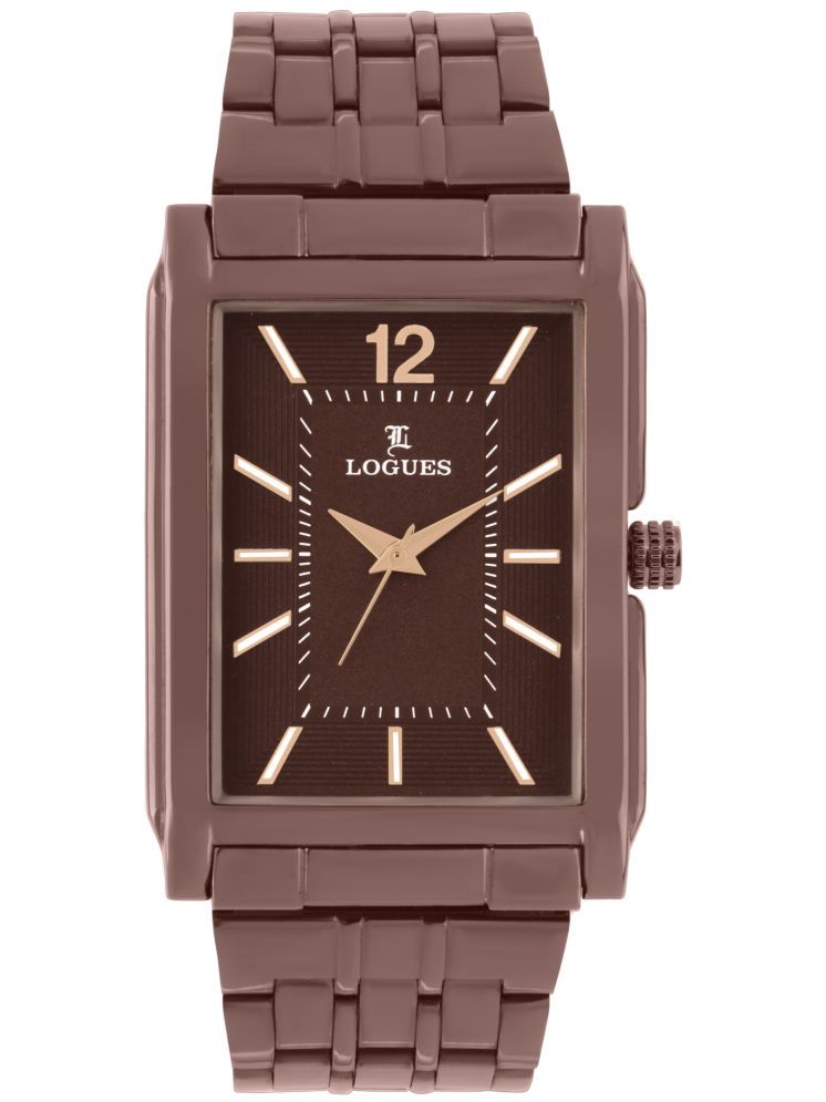     			LOGUES WATCHES Analog Brown Dial Men'S Watch | G E 459 Cm-05 | 3 ATM Water Resistant