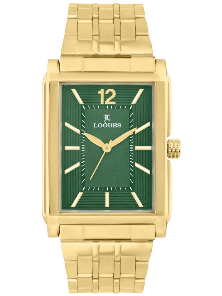     			LOGUES WATCHES Analog Green Dial Men'S Watch | G E 459 Ym-10 | 3 ATM Water Resistant