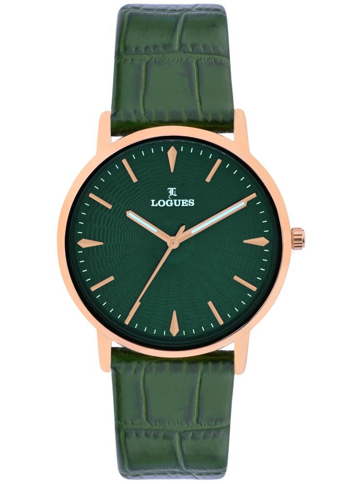     			LOGUES WATCHES Analog Green Dial Men'S Watch | G E 905 Wl-10 | 3 ATM Water Resistant