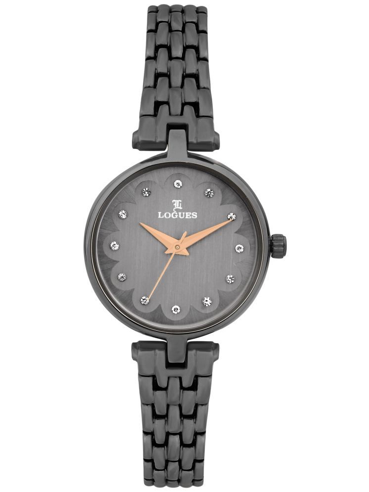     			LOGUES WATCHES Analog Grey Dial Women'S Watch | L E 711 Qm-27 | 3 ATM Water Resistant