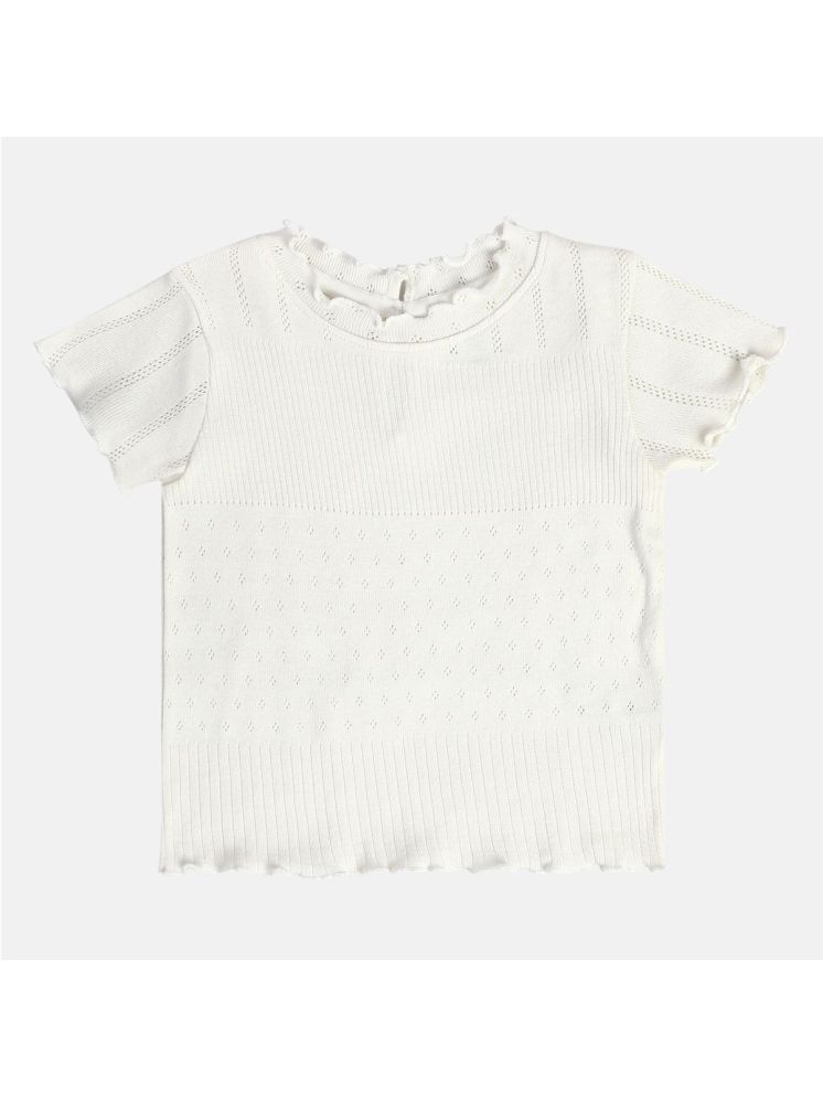     			MINI KLUB White Cotton Girls Top ( Pack of 1 )