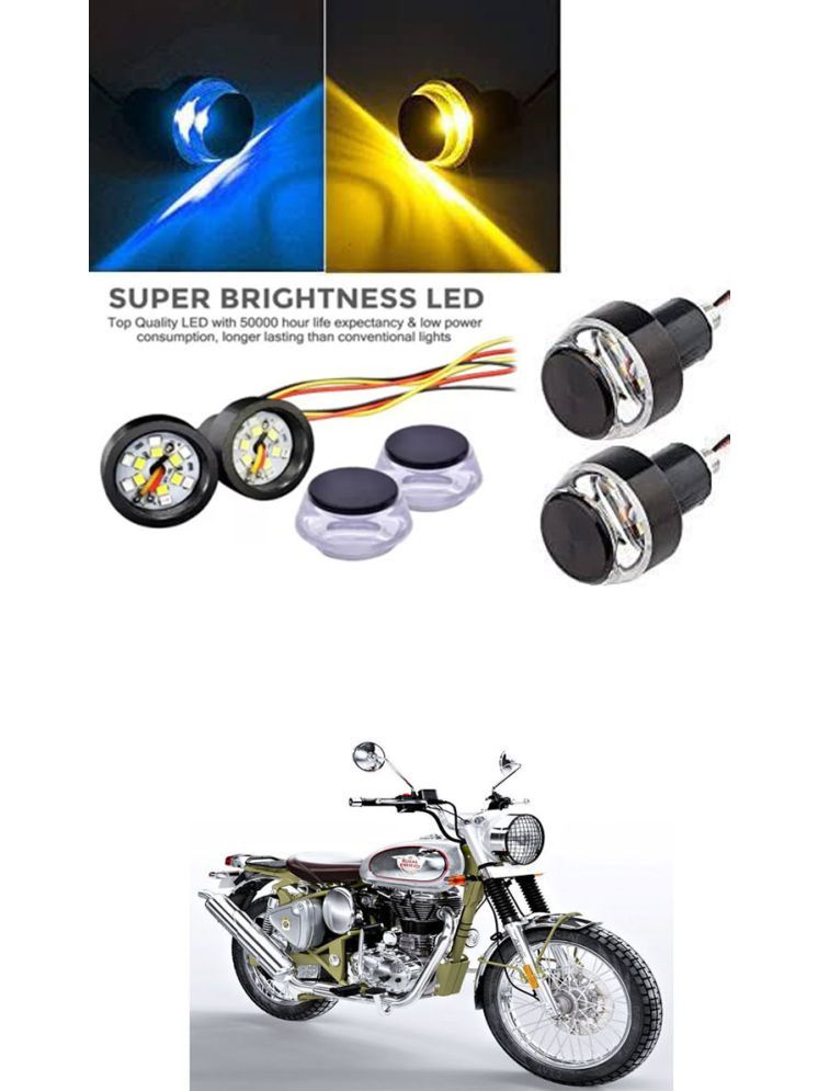     			Rustproof, Waterproof Indicator Light/Handle Light (Multicolor) For Royal Enfield Bullet Trials 500