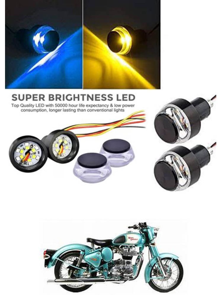     			Rustproof, Waterproof Indicator Light/Handle Light (Multicolor) For Royal Enfield Classic 500