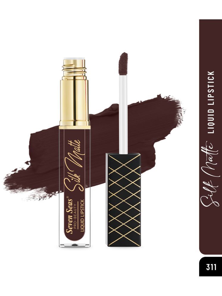     			Seven Seas Silk MatteLong StayHigh Coverage Glides Smoothly Liquid Lipstick(Crown Of Thorns ,7ML)