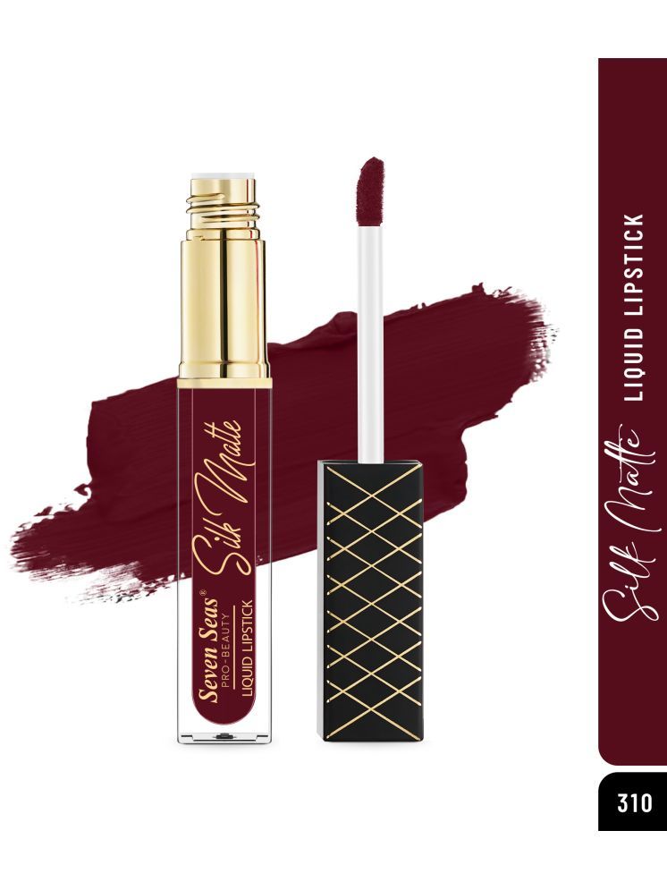     			Seven Seas Silk Matte Long Stay High Coverage Glides Smoothly Liquid Lipstick (Claret,7ML)