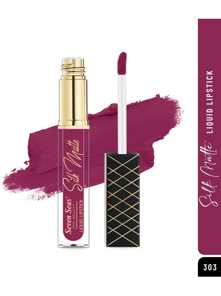     			Seven Seas Silk Matte Long Stay High Coverage Glides Smoothly Liquid Lipstick (Rose 2,7ML)